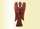 Statuette abstraite ange en bois